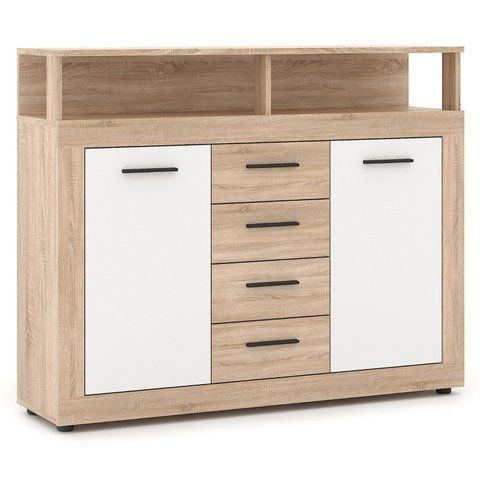 Комод MEBEL ELITE BLAGO MIDI B 120 дуб сонома/білий фотографія