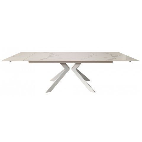 Стіл розкладний SWANK STATURARIO WHITE Concepto 180(260)x90 Кераміка Білий фотографія