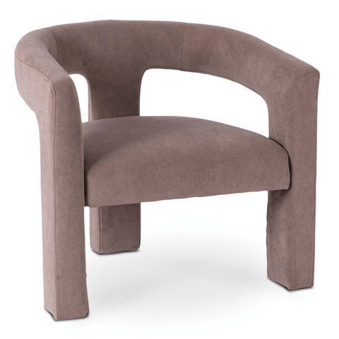 Крісло м'яке MEBEL ELITE LILLE Velvet Беж фотографія