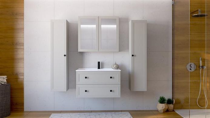 Шафка дзеркальна для ванної кімнати TORETO 70x80/2D Halmar Кашемір