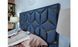 Кровать КРИСТАЛ Prestol 180x200 Серо-синий велюр
