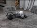 Керамічний стіл Офелія TML-1250 VETRO 105(138)x105 спайдер грей + чорний
