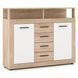 Комод MEBEL ELITE BLAGO MIDI B 120 дуб сонома/білий фотографія