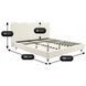 Кровать двуспальная MEBEL ELITE IZMIR 180x200 см Кремовый Букле
