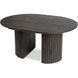 Стол круглый раскладной MEBEL ELITE CHARLES 120(160)х120 см Черный
