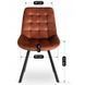 Стул бархатный MEBEL ELITE RICK Velvet, Рыжий