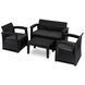 Комплект садових меблів MEBEL ELITE COLUMBIA Чорний