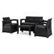 Комплект садових меблів MEBEL ELITE COLUMBIA Чорний