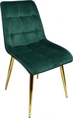 Стул CHIC Velvet Signal Зеленый / Золото фотография