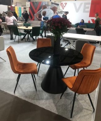 Стіл розкладний TML-650 VETRO 110x110 Чорний фотографія