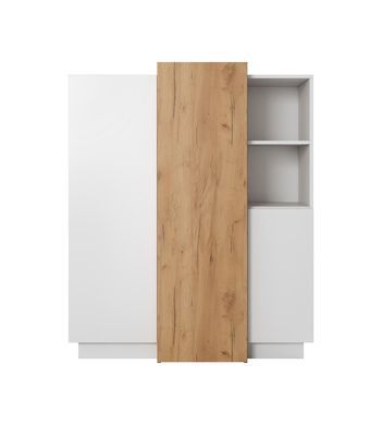Комод Perfect Home 3Д / 3D 3-дверний 3D/110 Білий/дуб крафт золотий фотографія