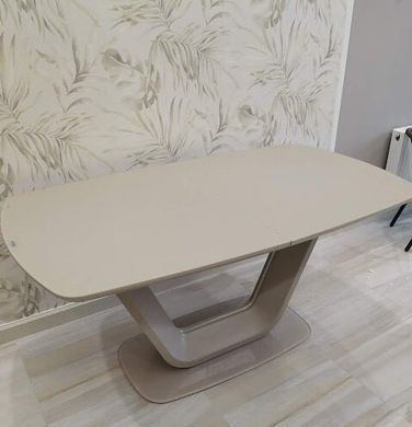 Стіл обідній ARMANI Signal 160(220)x90 Крем мат фотографія
