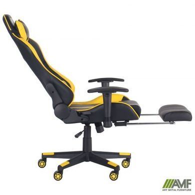 Комп'ютерне крісло VR Racer Dexter Rumble AMF Чорний Жовтий фотографія
