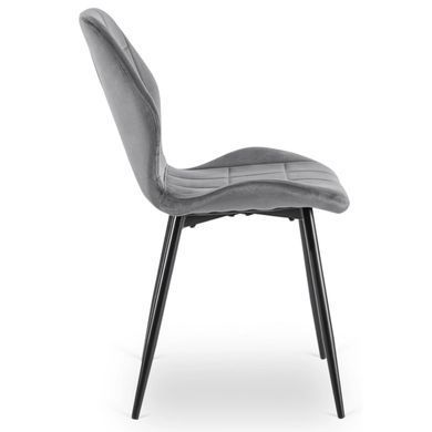 Стул бархатный MEBEL ELITE IRYS Velvet Серый фотография