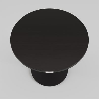 Стол Soul light mini h-45 Lovko черный металл/черное ДСП (текстура) фотография
