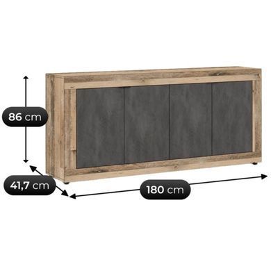 Комод MEBEL ELITE BLAGO 2 180 необработанный дуб фотография
