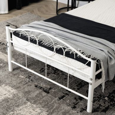 Кровать металлическая GRIFFIN MEBEL ELITE GRIFFIN 90x200 Белый фотография