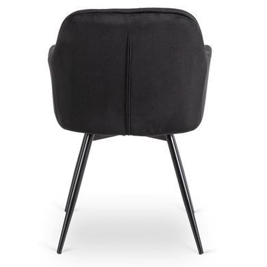 Стілець поворотний оксамитовий MEBEL ELITE IDA Velvet Чорний фотографія