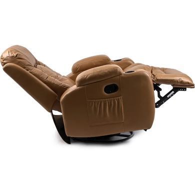 Массажное кресло MEBEL ELITE BOX экокожа Карамель фотография