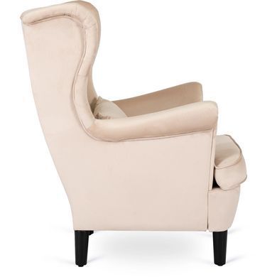 Кресло мягкое бархатное MEBEL ELITE KLARIS 2 Velvet Беж фотография