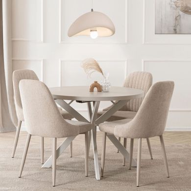 Стул MEBEL ELITE TORINO, ткань Кремовая фотография