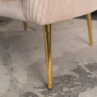 Кресло мягкое STELLA Velvet MEBEL ELITE Беж фотография