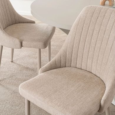 Стул MEBEL ELITE TORINO, ткань Кремовая фотография