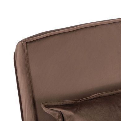 Крісло розкладне MEBEL ELITE BART Velvet&nbsp;Коричневий фотографія