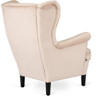 Кресло мягкое бархатное MEBEL ELITE KLARIS 2 Velvet Беж фотография