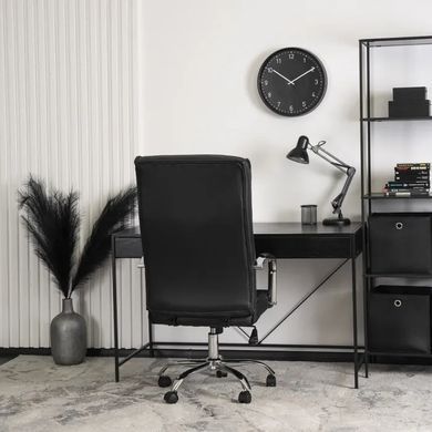 Стілець офісний поворотний MEBEL ELITE OTTO екошкіра Чорний фотографія