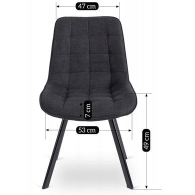 Стілець MEBEL ELITE RICK 2 Чорний фотографія