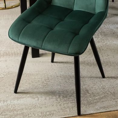 Стул бархатный MEBEL ELITE RIO Velvet, Зеленый фотография