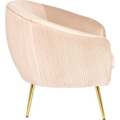Кресло мягкое STELLA Velvet MEBEL ELITE Беж фотография