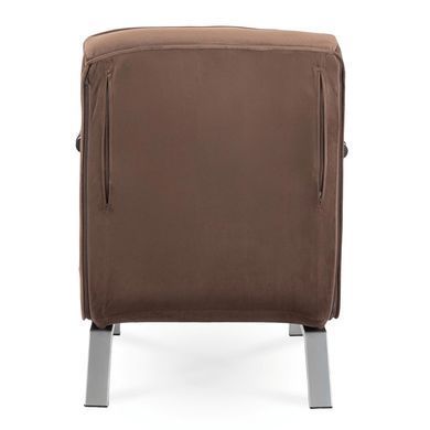 Крісло розкладне MEBEL ELITE BART Velvet&nbsp;Коричневий фотографія