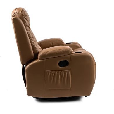 Массажное кресло MEBEL ELITE BOX экокожа Карамель фотография