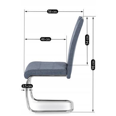 Стул MEBEL ELITE LOPEZ Темно Серый фотография