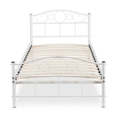 Кровать металлическая GRIFFIN MEBEL ELITE GRIFFIN 90x200 Белый фотография