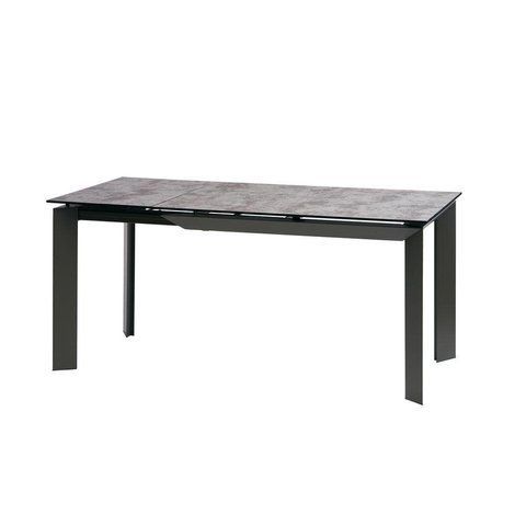 Стіл Обідній VERMONT 120-170 см Concepto Глазуроване Скло Сірий / Iron Grey фотографія