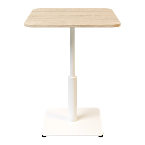 Стол Ibiza Soft light Lovko 70x70 Белый металл/дуб фотография