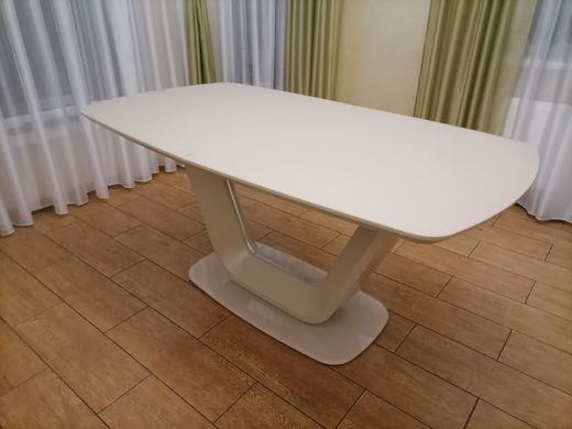 Стіл обідній ARMANI Signal 160(220)x90 Крем мат фотографія