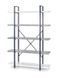 Стеллаж STONNO REG-2 Halmar 120x178 Белый / Серый / Черный