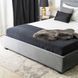 Ліжко оксамитове MEBEL ELITE BLOOM Velvet 160x200см Сірий