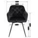 Стілець поворотний оксамитовий MEBEL ELITE IDA Velvet Чорний