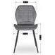 Стул бархатный MEBEL ELITE IRYS Velvet Серый
