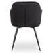Стілець поворотний оксамитовий MEBEL ELITE IDA Velvet Чорний