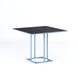 Стіл Avangard SQ 100 Lovko блакитний Ral 5024 / CLEAF Millenium U129 Еліт перламутр чорний фотография