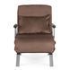 Крісло розкладне MEBEL ELITE BART Velvet&nbsp;Коричневий