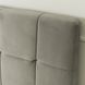 Ліжко двоспальне оксамитове MEBEL ELITE PANAMA Velvet 160x200 см Сірий