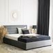 Ліжко оксамитове MEBEL ELITE BLOOM Velvet 160x200см Сірий