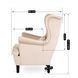 Кресло мягкое бархатное MEBEL ELITE KLARIS 2 Velvet Беж